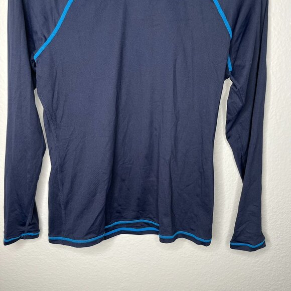 J.Crew Sun Shirt Long Sleeve Navy Blue sun blocking top Small rash guard - Picture 4 of 10